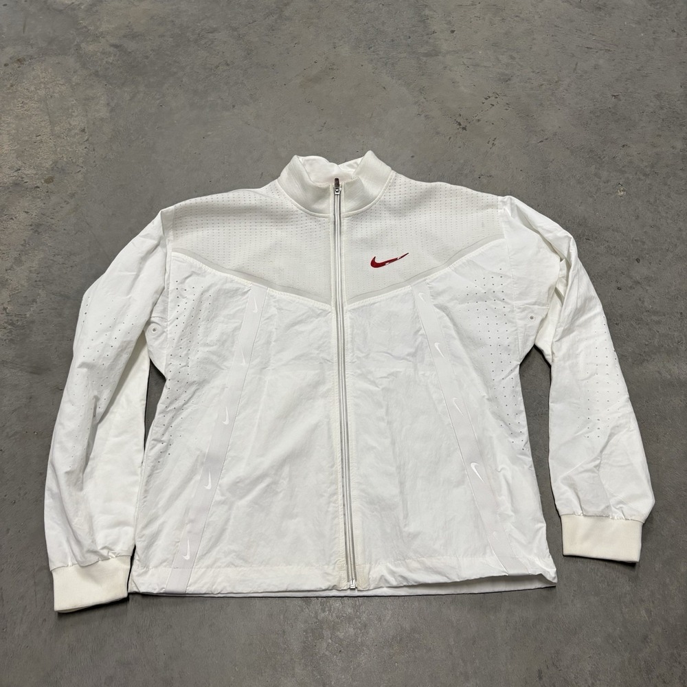 Nike Men's White Team USA Medal Stand Sportswear Zip Up Jacket Size Medium